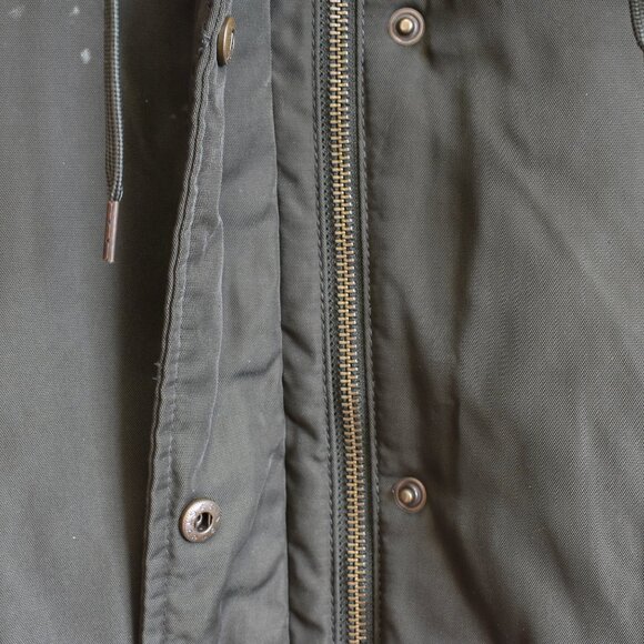 Unisex Old Navy Parka Utility Coat Faux Fur Prepper XSmall Crocodile Tears - Picture 6 of 11